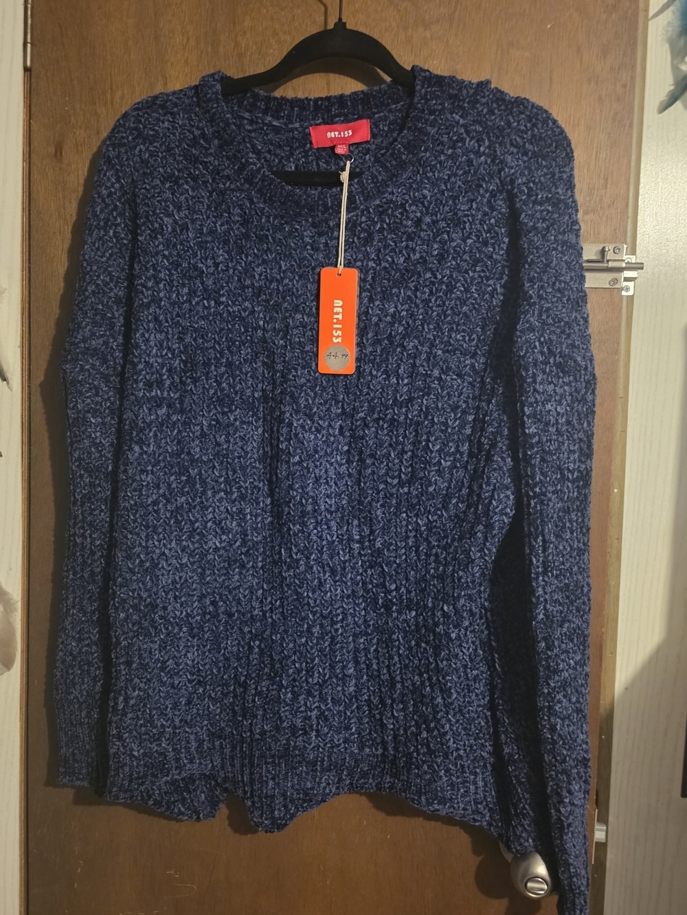 Women's Crew Neck Sweater in Navy Blue